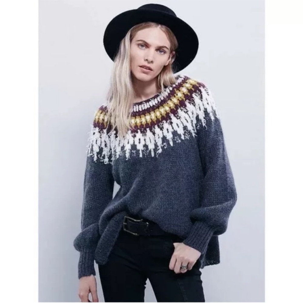 Free People Baltic Fairisle Boatneck
Knit Sweater